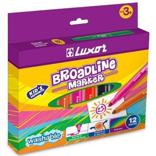 Marcador Luxor BroadLine Marker - 12 Colores