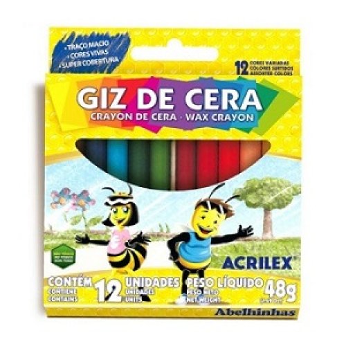 Crayola Acrilex Normal 48gr - 12 Colores Finos