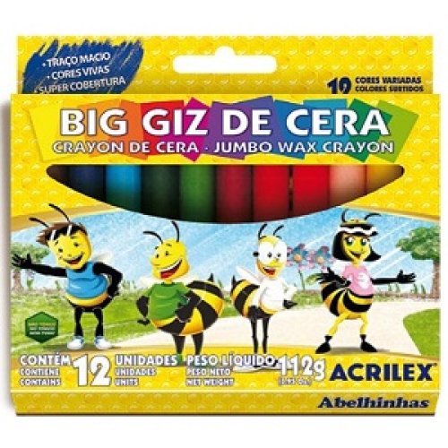 Crayola Acrilex Gigante 112gr - 12 Colores Gruesos