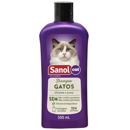 Shampoo Gatos Sanol Cat - 500cc