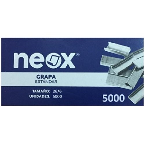 Broches Neox #26/6 - Caja 5000 unidades