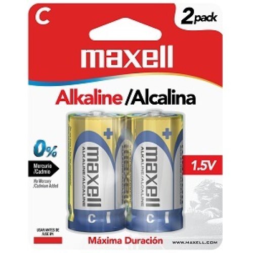 Pila Alcalina Maxell C - Blister 2 unidades