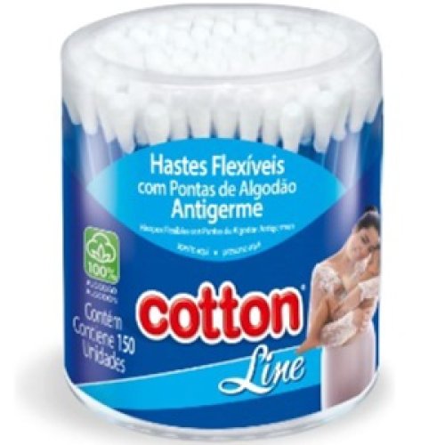 Cotonetes CottonLine Común - Pote 150 unidades