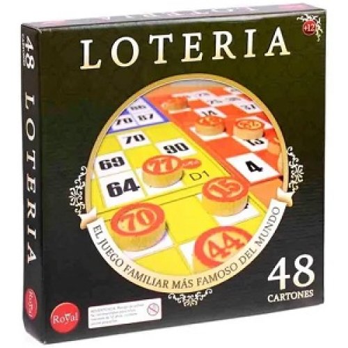 Juego Lotería 48 Cartones Royal +12