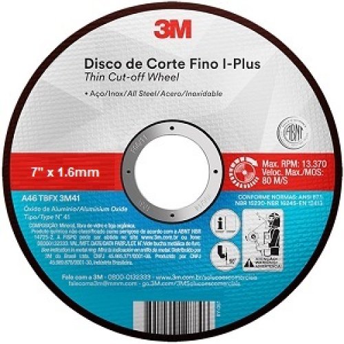 Disco de Corte 3M Thin Cut Aceros Inox 7