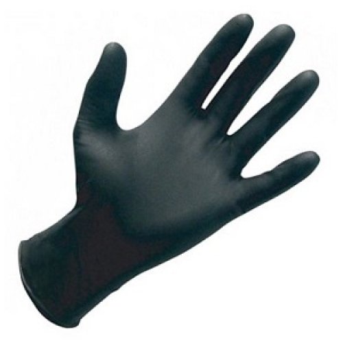 Guantes de Nitrilo Negros Talle S - 200 unidades