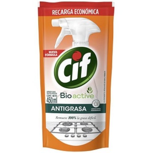 Cif Antigrasa Bioactive - DoyPack 450cc