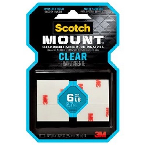 Tiras de Montaje Scotch Interior Clear 8 x 25mm x 76mm