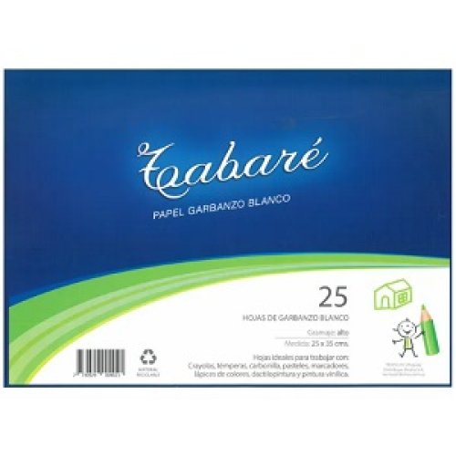 Papel Garbanzo Blanco 25 x 35cm 100gr - 25 hojas