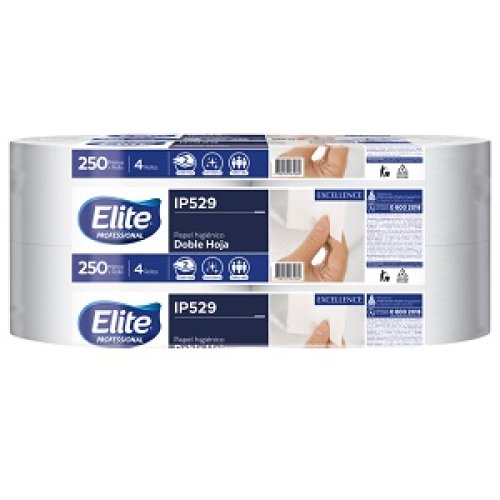 Papel Higiénico Elite Jumbo 2 Hojas 250m - 4 bobinas