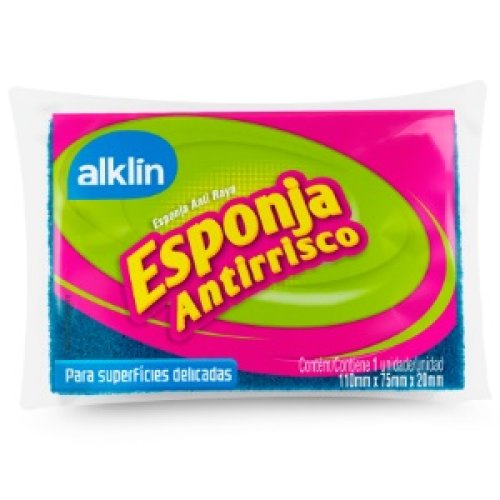 Esponja Azul Antiraya Alklin - 1 unidad