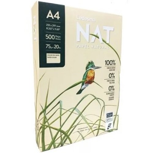 Papel Fotocopia NAT A4 75gr - Resma x 500 hojas