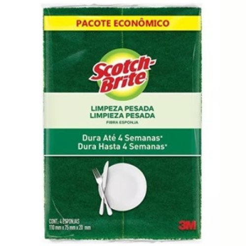 Esponja Poly Multiuso Scotch-Brite - 4 unidades