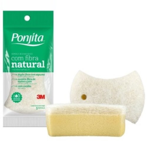 Esponja de Baño Nexcare Ponjita Fibra Natural Doble Faz