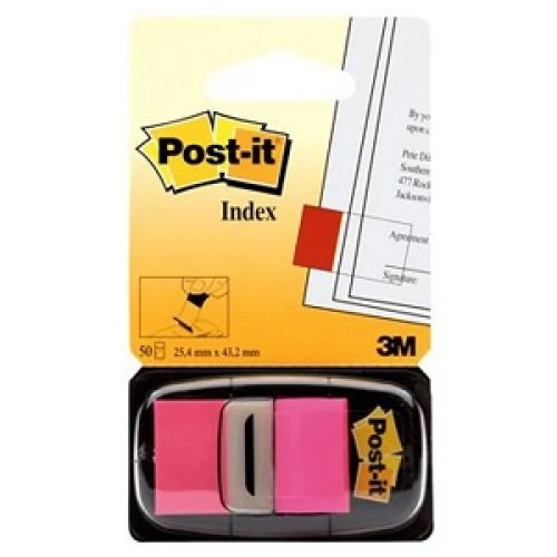 Banderitas Post-It 25x43mm 50 hojas - Rosadas