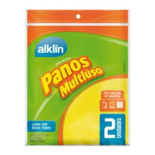 Paño Multiuso Alklin Amarillo 36 x 40 cm - 2 unidades