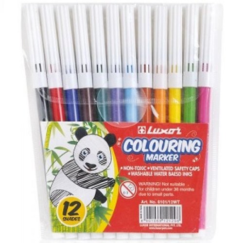 Marcador Luxor Trazo Fino - 12 Colores