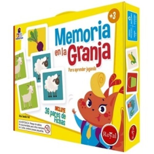 Juego de Memoria en la Granja en Valija Royal