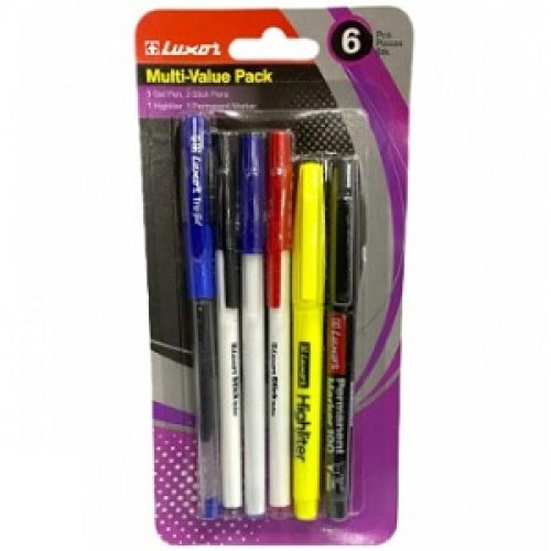 Set de Escritura Luxor 1326 Multi-Value Pack - 6 Piezas