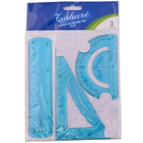 Juego de Geometría Tabaré Flex 15cm