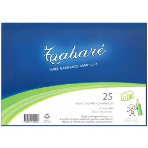 Papel Garbanzo Amarillo 25 x 35cm 110gr - 25 hojas