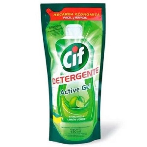 Detergente Cif Bioactive Limón DoyPack 450cc - 1 unidad